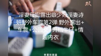  淫妻母狗露出癖少妇淫妻诗妍野外车震第2弹 野外露出+车震+公园交+开档牛仔+情趣内衣