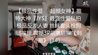 【极品性爱❤️超颜女神】推特大神『JYS』最强性爱私拍 极品反差人妻 丝袜套头栓狗链挨操 震撼3P前裹后操《刺激》 (14)