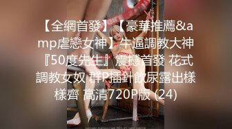 【全網首發】【豪華推薦&amp虐戀女神】牛逼調教大神『50度先生』震撼首發 花式調教女奴 群P插針飲尿露出樣樣齊 高清720P版 (24)